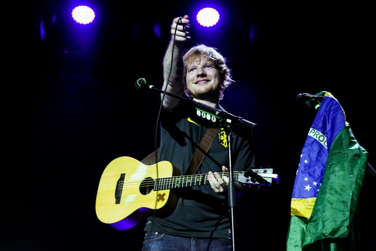 28.abr.2015 -  O cantor britânico Ed Sheeran abriu sua turnê brasileira nesta terça-feira (28) - Manuela Scarpa/Photo Rio News