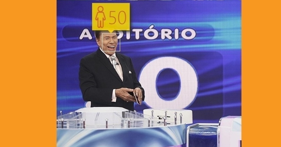 Silvio Santos tem 84 anos mas o aplicativo diz que ele aparenta ter 50