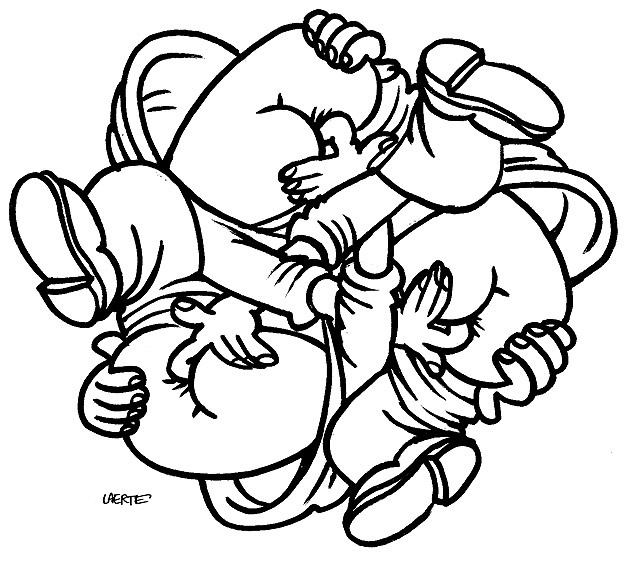 Ilustração feita pelo cartunista Laerte para o livro "Suruba para Colorir" - Divulgação