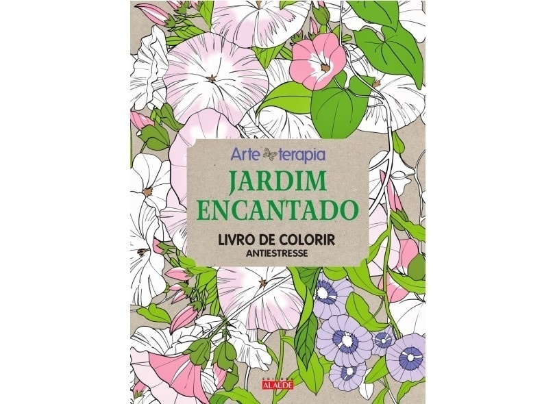 "Jardim Encantado", de Sophie Lebranc é outro livro para colorir que está fazendo sucesso - Divulgação