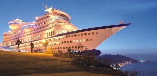 O Sun Cruise Resort fica sobre o Mar do Japão, no leste da Coreia do Sul - Divulgação/Sun Cruise Resort