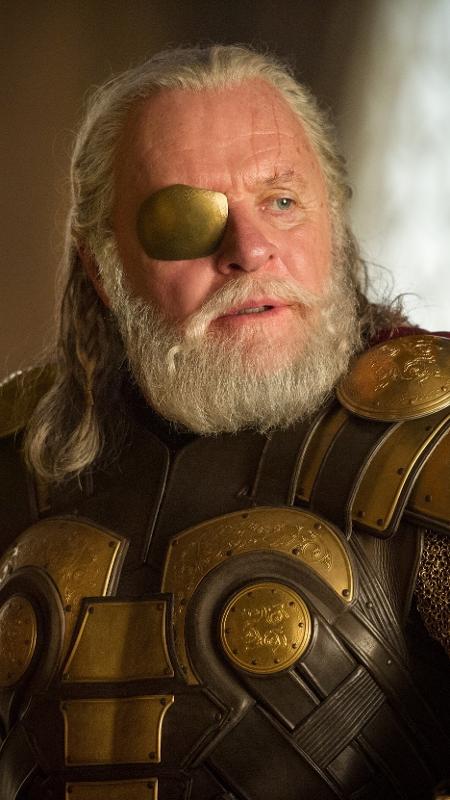 Anthony Hopkins como Odin, em "Thor: O Mundo Sombrio" - Reprodução - Reprodução