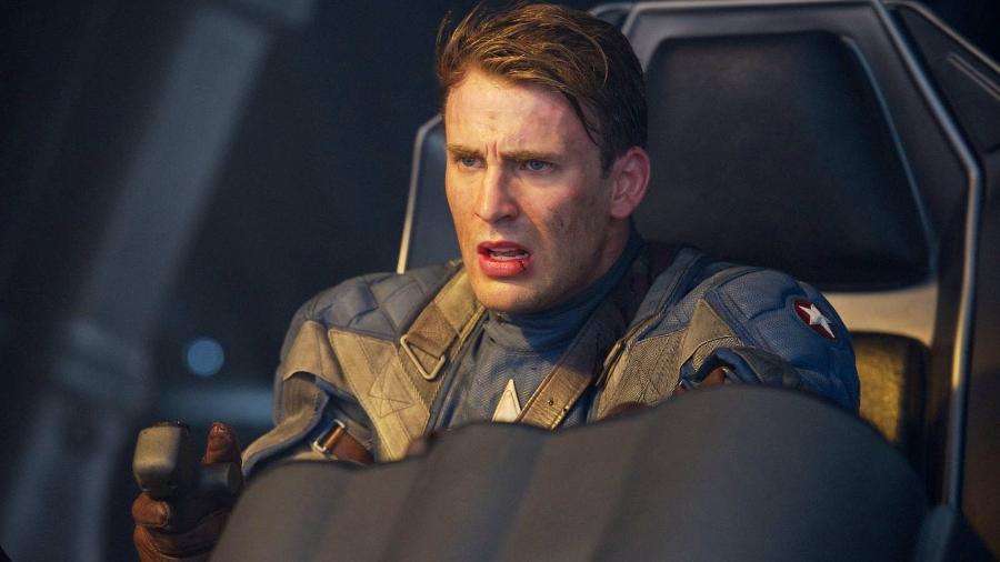 Chris Evans como o Capitão América, em "Capitão América: O Primeiro Vingador" - Divulgação