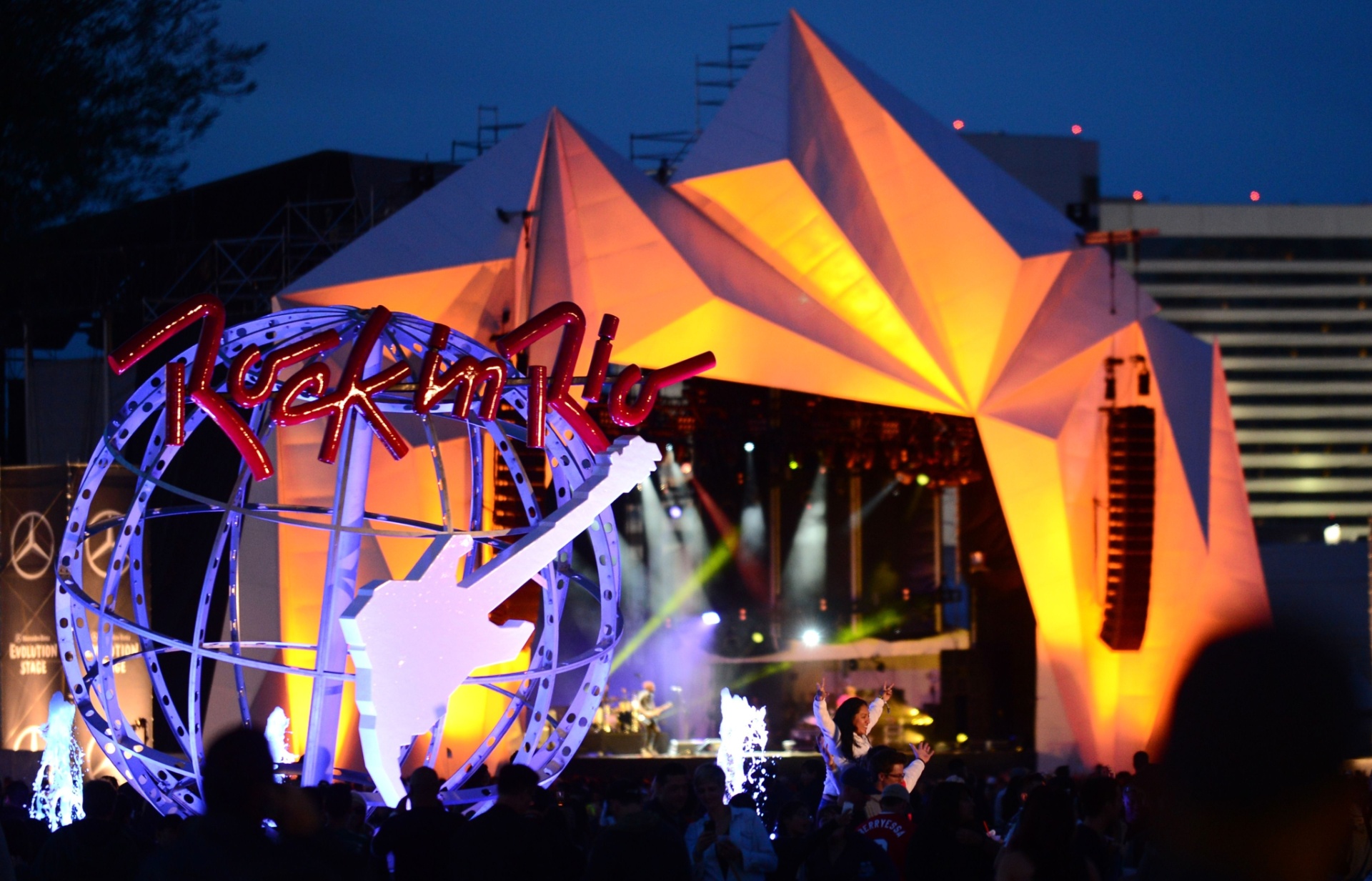 9.mai.2015 - Rock in Rio Las Vegas que começou neste fim de semana e segue até o próximo. Sepultura e Ivete Sangalo estão entre os artistas brasileiros que irão se apresentar no palco principal - Frederic J. Brown/AFP