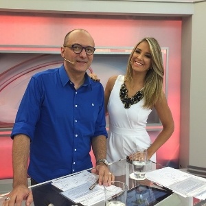 Os apresentadores do "Programa da Tarde" Britto Jr. e Ticiane Pinheiro - Divulgação