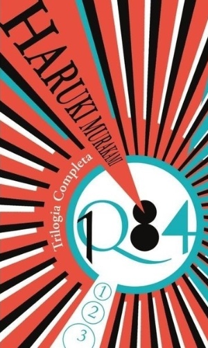 Capa da edição que reúne a trilogia "1Q84", de Haruki Murakami, lançada no Brasil pela Alfaguara