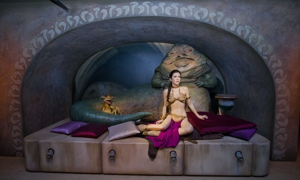 12.mai.2015 - Exposição da série "Star Wars" no museu de cera Madame Tussauds, em Londres - Justin Tallis/AFP Photo