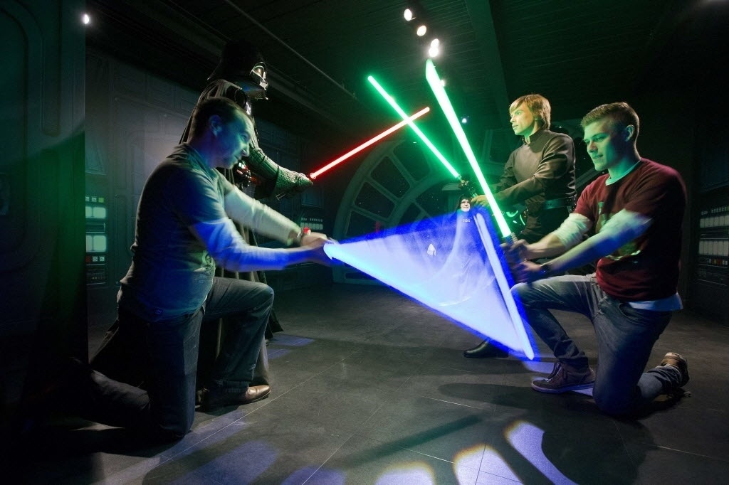 12.mai.2015 - Exposição da série "Star Wars" no museu de cera Madame Tussauds, em Londres - Justin Tallis/AFP Photo