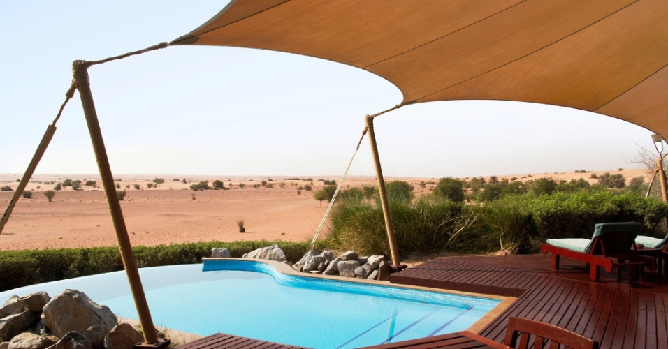 As suítes do hotel Al Maha, em Dubai, têm até piscina privativa para Preta Gil e Rodrigo Godoy aproveitarem