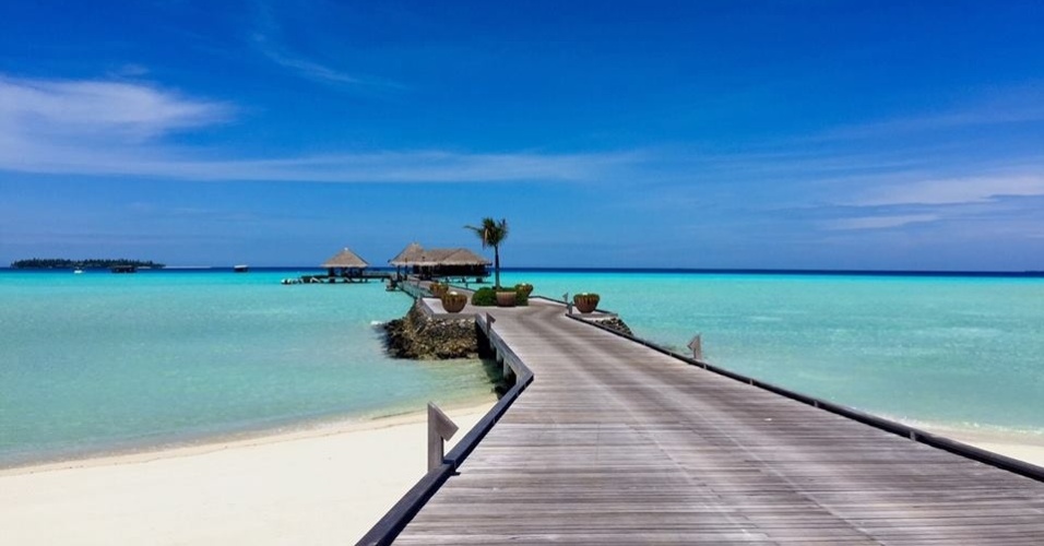 Preta Gil e Rodrigo Godoy curtirão a bela paisagem das ilhas Maldivas no resort Taj Exotica, que tem bangalôs no meio do mar