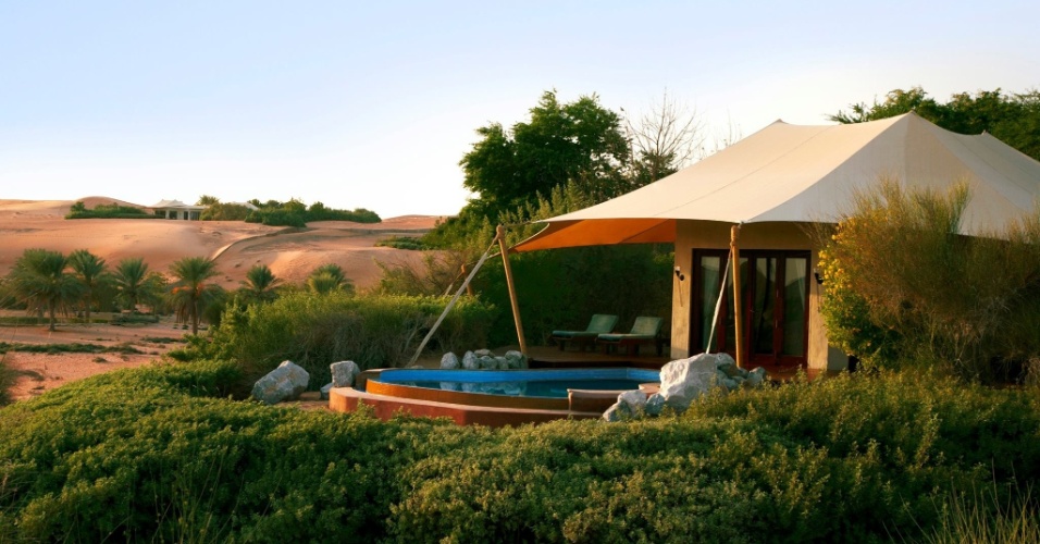 Preta Gil e Rodrigo Godoy poderão curtir a paisagem do deserto no hotel Al Maha, em Dubai