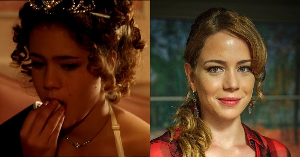 Leandra Leal em "Chatô" e em 2014 - Reprodução/Divulgação