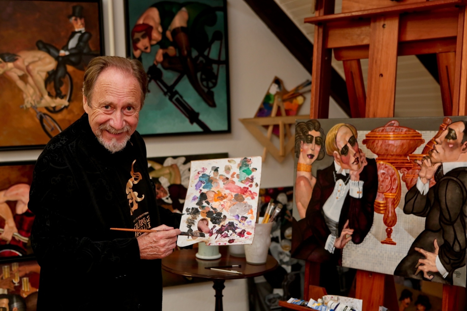 O pintor catarinense Juarez Machado, cuja obra inspirou as cores do filme francês "O Fabuloso Destino de Amélie Poulain" (2001), de Jean-Pierre Jeunet - Divulgação