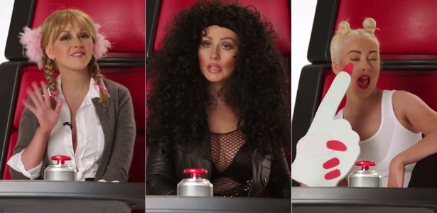 Christina Aguilera imita Britney Spears, Cher e Miley Cyrus em vídeo promocional do "The Voice" americano