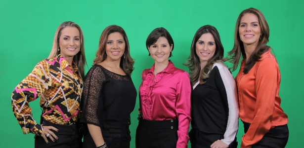 Sílvia Damasceno, Fabiana Teixeira, Débora Oliveira, Paula Moraes e Cristiane Magalhães 