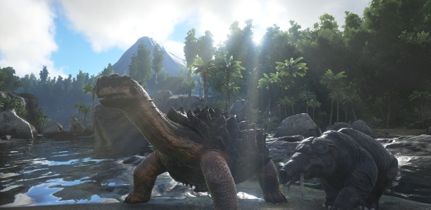 Dinossauros são apenas um dos perigos do mundo de "ARK: Survival Evolved" - Divulgação