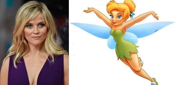 A atriz Reese Witherspoon deverá interpretar a personagem Tinker Bell - EFE/Reprodução