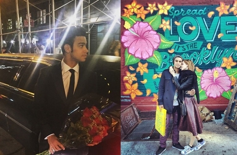 23.mai.2015 - Sergio Malheiros e Sophia Abrahão estão curtindo férias pra lá de românticas em Nova York. Na última sexta (22), aniversário da atriz, Malheiros a surpreendeu com um buquê de rosas vermelhas e um passeio de limusine