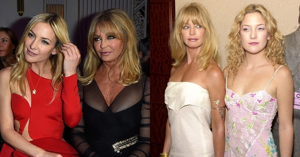 Antes e depois de Kate Hudson com a mãe, Goldie Hawn