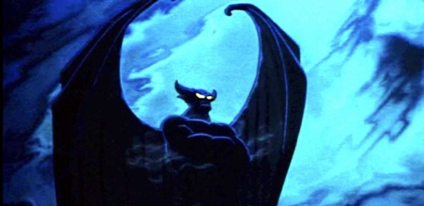 Demônio negro e alado que aparece no segmento "A Night on Bald Mountain", de "Fantasia" - Reprodução