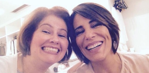 Narjara Turetta e Gloria Pires nos bastidores das gravações de "Babilônia"