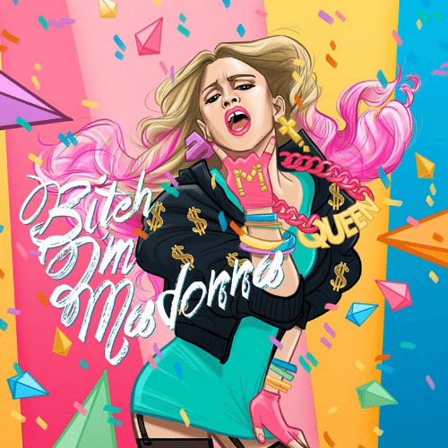 4.jun.2015 - Madonna vira desenho pelas mãos de um fã e a cantora americana comemora exibindo a imagem em sua conta do Instagram, na madrugada desta quinta-feira