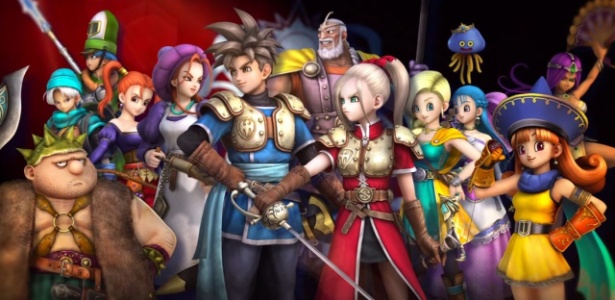 Game reúne personagens de vários capítulos da saga "Dragon Quest" - Divulgação