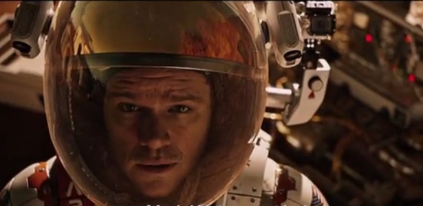 Matt Damon em "Perdido em Marte", de Ridley Scott, que estreia em Toronto - Reprodução