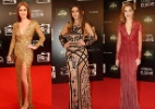 Vestidos com bordado e pedraria são os preferidos das famosas em premiação - Divulgação/ AgNews e Photo Rio News