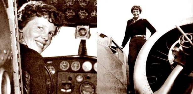 A piloto de avião Amelia Earhart que desapareceu em 2 de julho de 1937 - Albert Bresnik/AFP