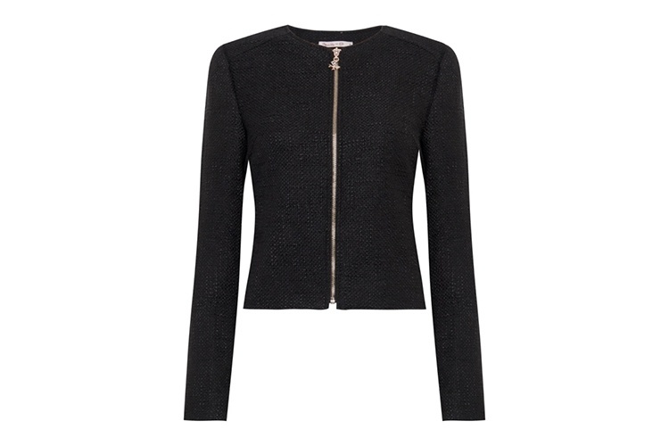 Jaqueta de tweed com zíper, da C&A. Preço: R$ 149. Informações: www.cea.com.br | Preço e disponibilidade pesquisados em junho de 2015 e sujeitos a alterações - Divulgação