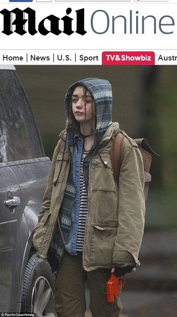 Maisie Williams em cena de "The Devil and the Deep Blue Sea" - Reprodução/Daily Mail