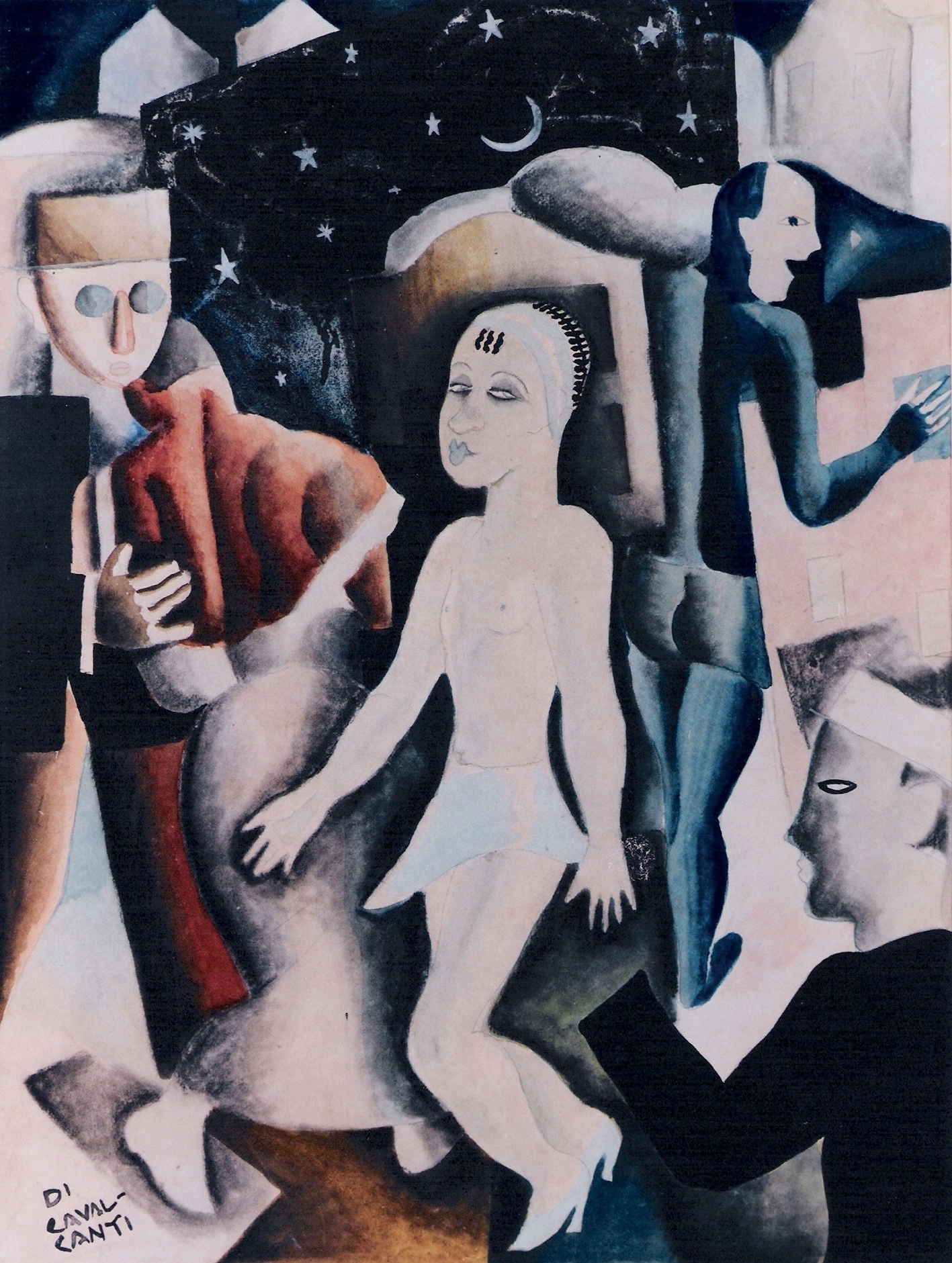 Josephine Baker, década de 1920. A exposição "Di Cavalcanti - Conquistador de Lirismos" tem inauguração dia 17 de março, na Galeria Almeida e Dale (rua Caconde, 152 - Jardim Paulista), onde fica até 28 de maio de 2016. Visitação: De segunda a sexta, das 10h às 18h; sábados das 10h às 14h Mais informações: (11) 3887-7130 / www.almeidaedale.com.br - Divulgação