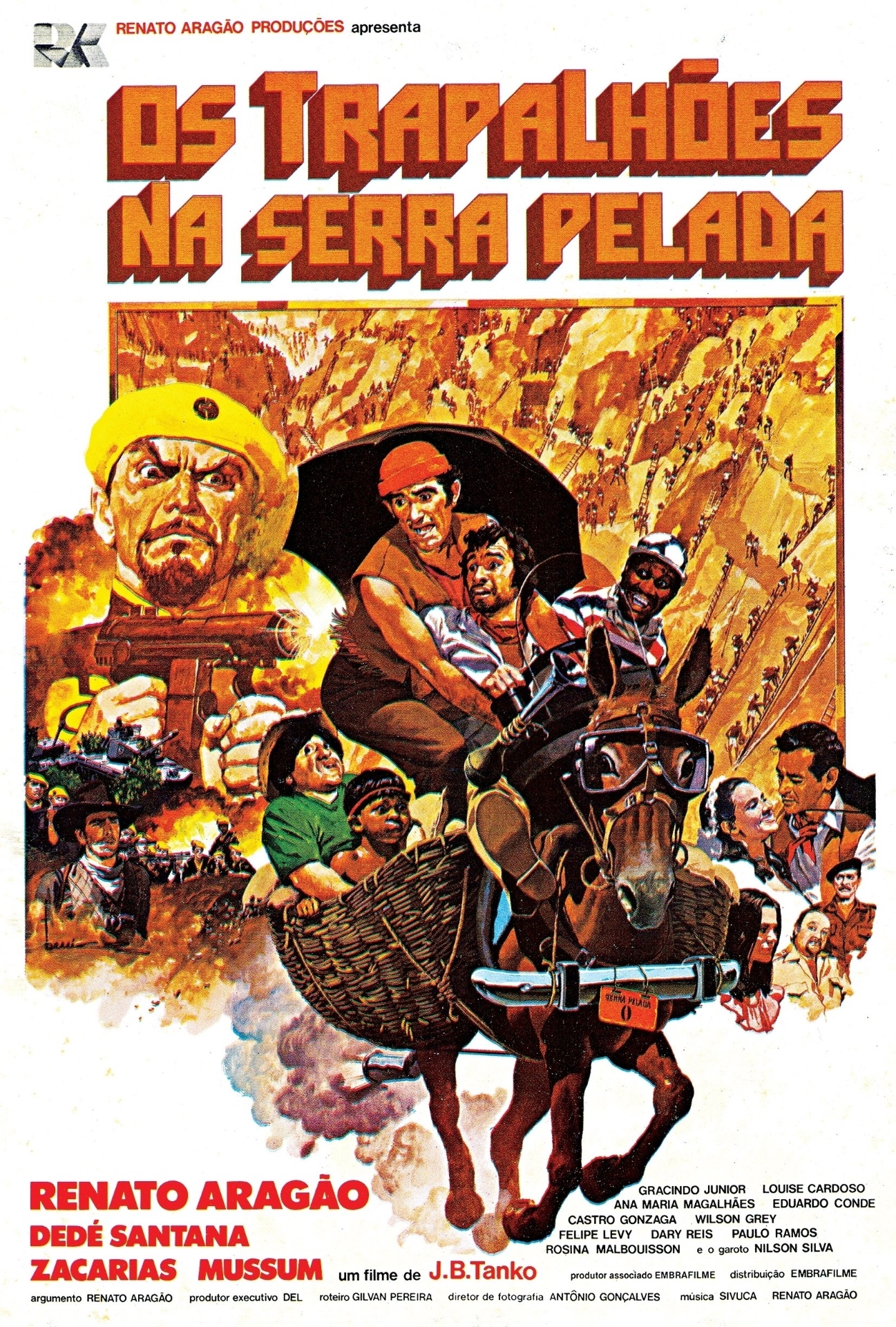 "Os Trapalhões na Serra Pelada", de 1982, também foi sucesso de público, levando quase 5 milhões de pessoas ao cinema - Divulgação