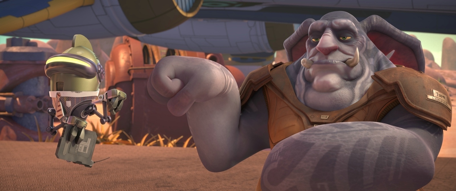 Cena do filme "Heróis da Galáxia: Ratchet e Clank" - Divulgação