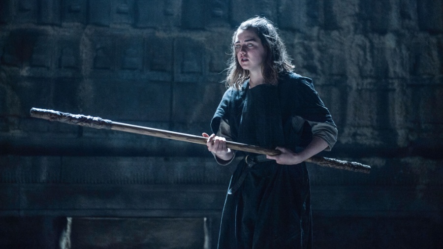 Cega, Arya (Maisie Williams) enfrenta treinamento de luta na sexta temporada de "Game of Thrones" - Divulgação/HBO