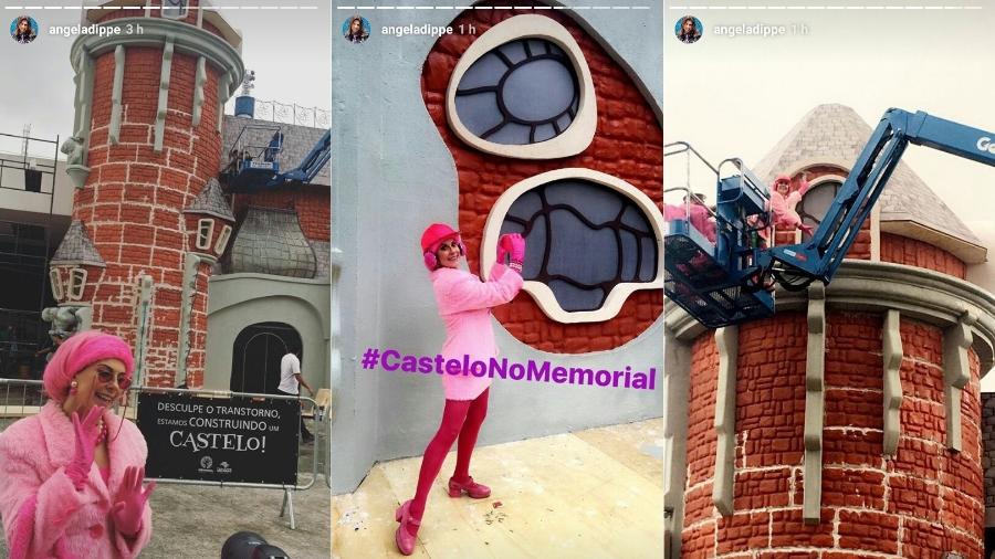 Angela Dippe volta a se vestir como Penélope para a exposição sobre "Castelo-Rá-Tim-Bum" no Memorial da América Latina - Reprodução/Instagram/angeladippe