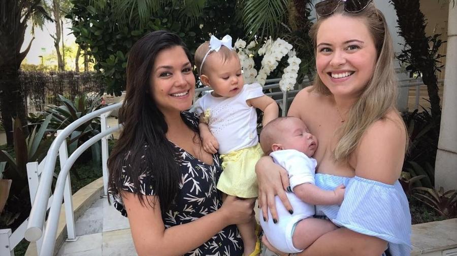 Thais Fersoza e os filhos com a amiga Mariana Bridi - Reprodução/Instagram