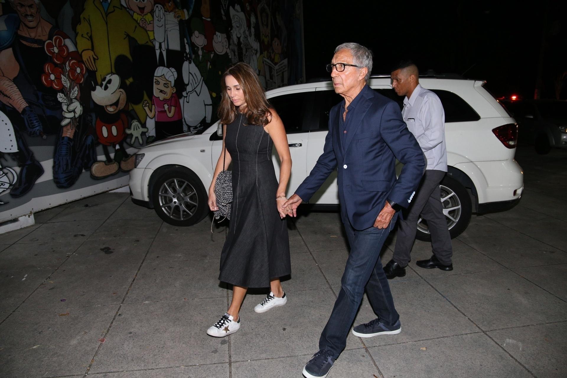 Abílio Diniz no velório de Ricardo Boechat - Deividi Correa / AgNews