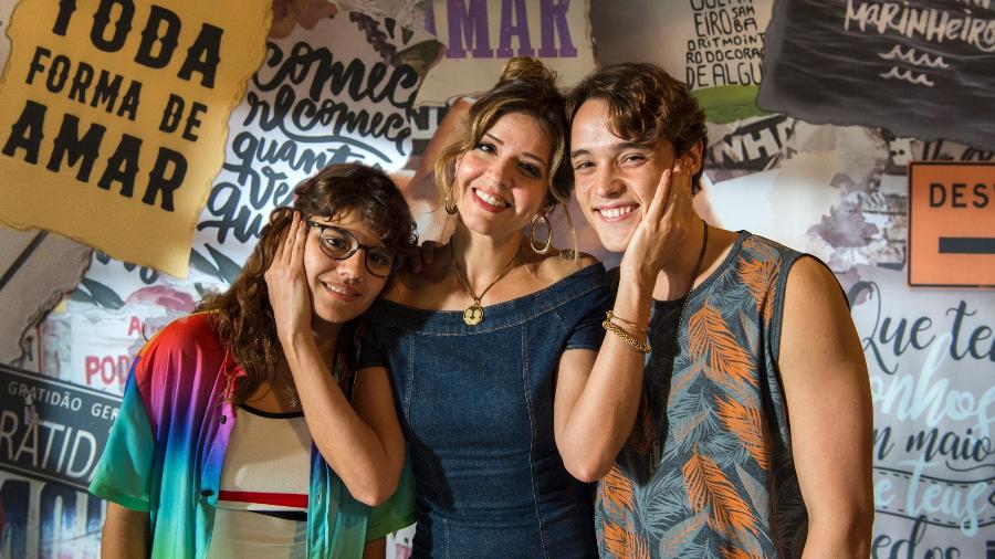 Raissa (Dora de Assis), Carla (Mariana Santos) e Thiago (Danilo Maia) - Estevam Avellar/TV Globo 