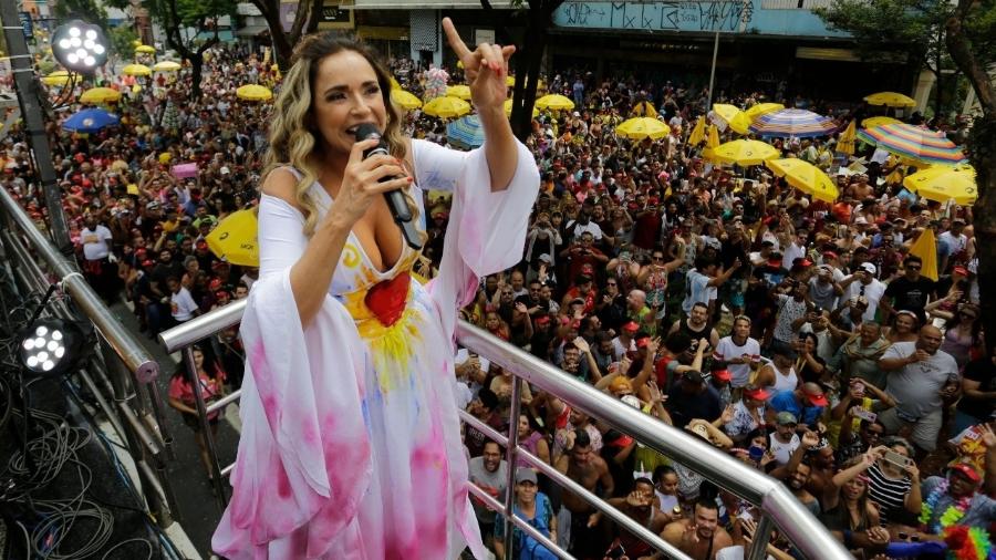 Daniela Mercury canta domingo no bloco Pipoca da Rainha, na rua da Consolação