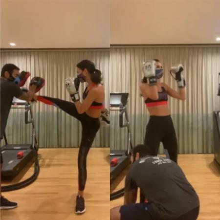 Bruna Marquezine dá socos potentes e dança em retorno das aulas de luta - Reprodução / Instagram