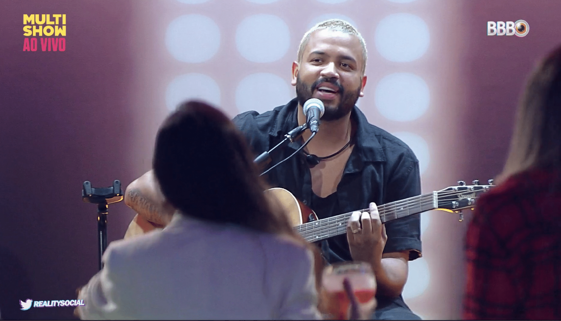 BBB 21: Projota canta na festa de Rodolffo - Reprodução/Multishow