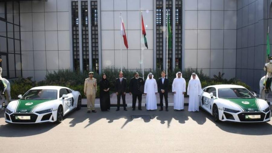 Audi R8 da polícia de Dubai - Reprodução