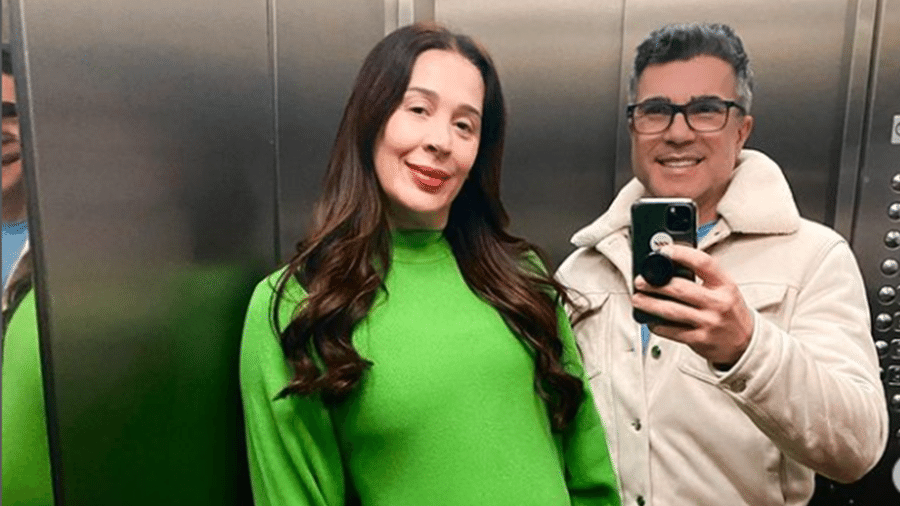 Claudia Raia exibe barriguinha de grávida ao lado de Jarbas - Reprodução/Instagram