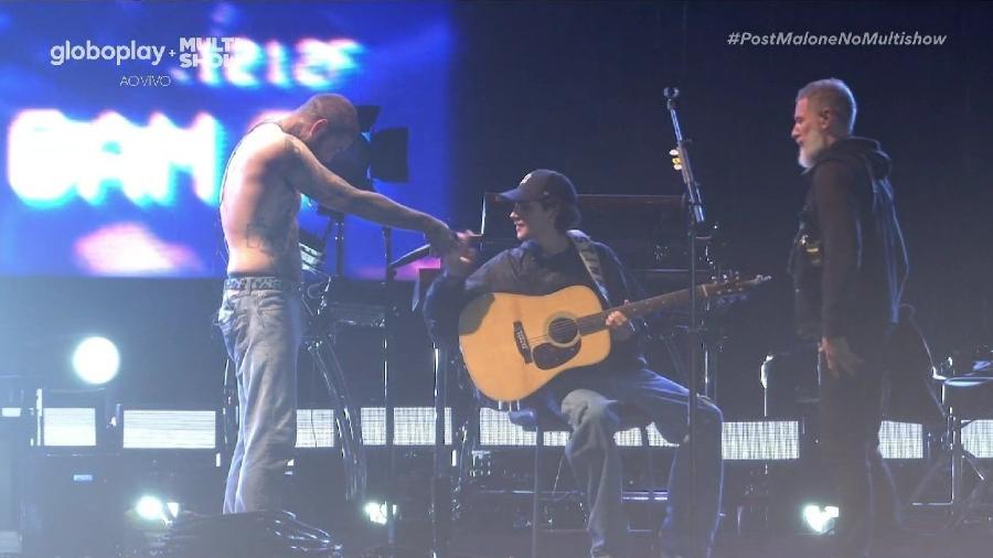 Cunhado de Sasha, Daniel Figueiredo tocou com Post Malone no palco do The Town, em São Paulo