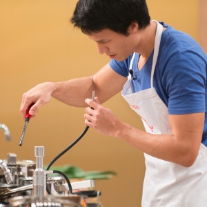 Leo, do "MasterChef", na semifinal do "MasterChef Brasil" - Divulgação/Band - Divulgação/Band