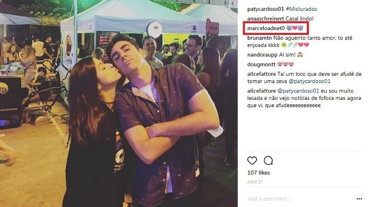 Marcelo Adnet e a nova namorada, Patrícia Cardoso, trocam mensagens carinhosas no Instagram - Reprodução/Instagram/patycardoso01 - Reprodução/Instagram/patycardoso01