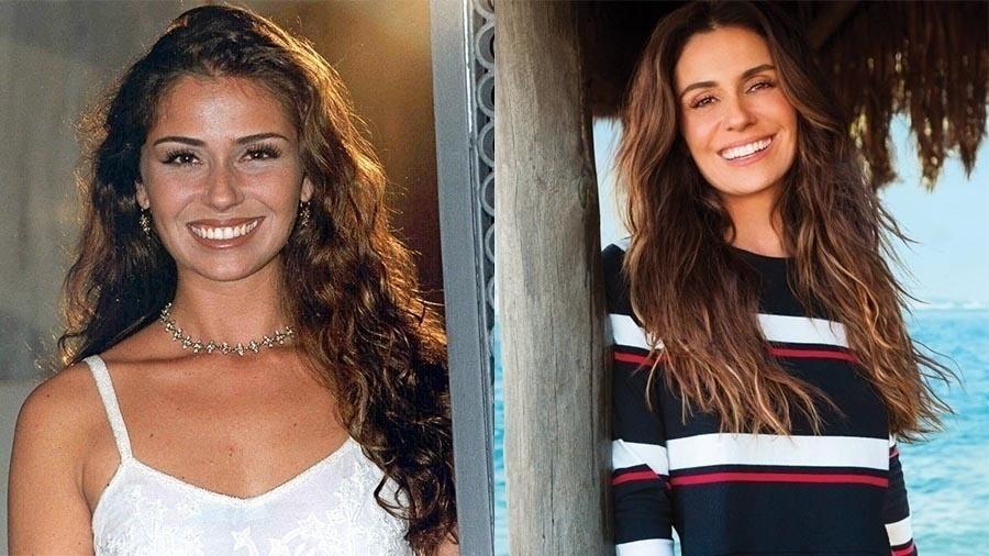 A atriz sempre foi gata, mas, comparando ela, em 2000 (à esquerda) e em ensaio para a revista "Boa Forma" no ano passado, não é que ela conseguiu ficar ainda mais bonita? Antonelli está com 41 e é mãe de Pedro, com Murilo Benício, e das gêmeas Antonia e Sofia com o diretor Leonardo Nogueira - Globo/Divulgação e André Passos/Boa Forma/Divulgação