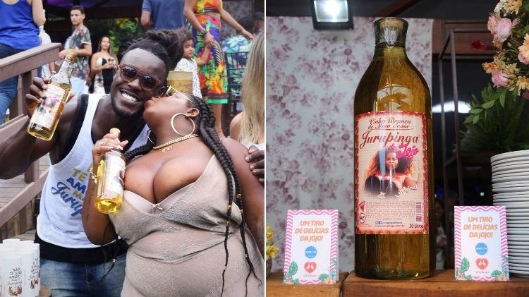 Detalhe da garrafa de Jurupinga personalizada de Jojo Todynho - Divulgação - Divulgação